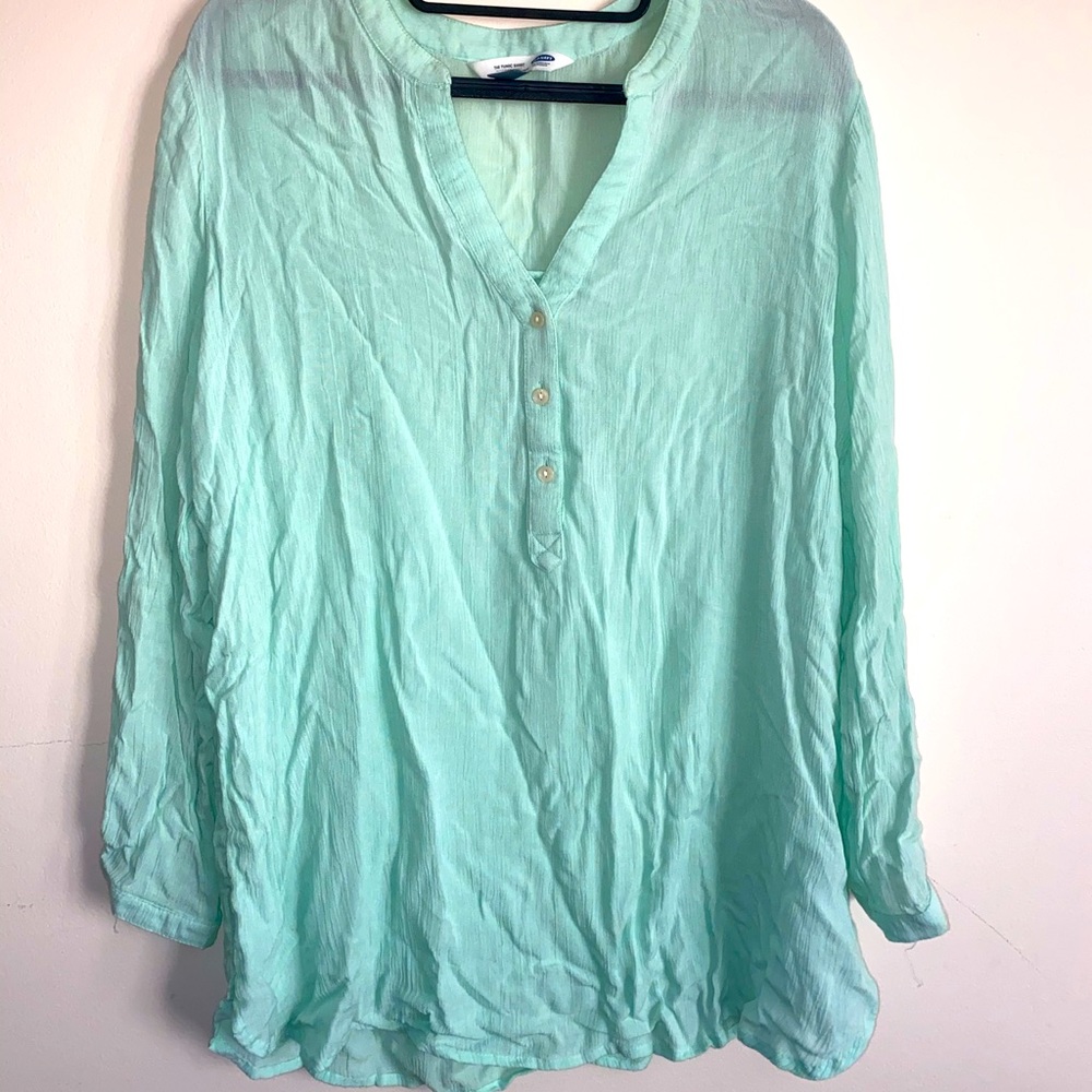 Blue tunic top